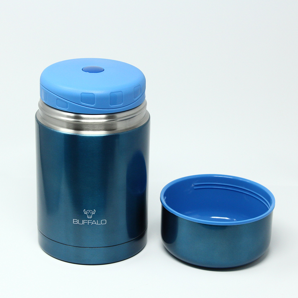 BUFFALO FOOD CONTAINER 750ML, BLUE